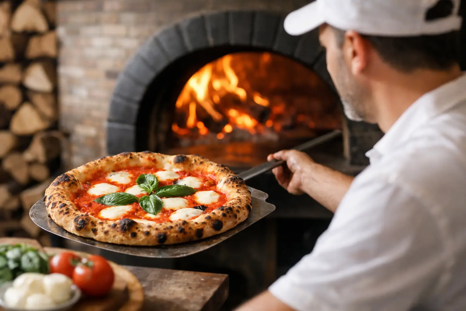 Pizza napoletana forno a legna: cosa conta