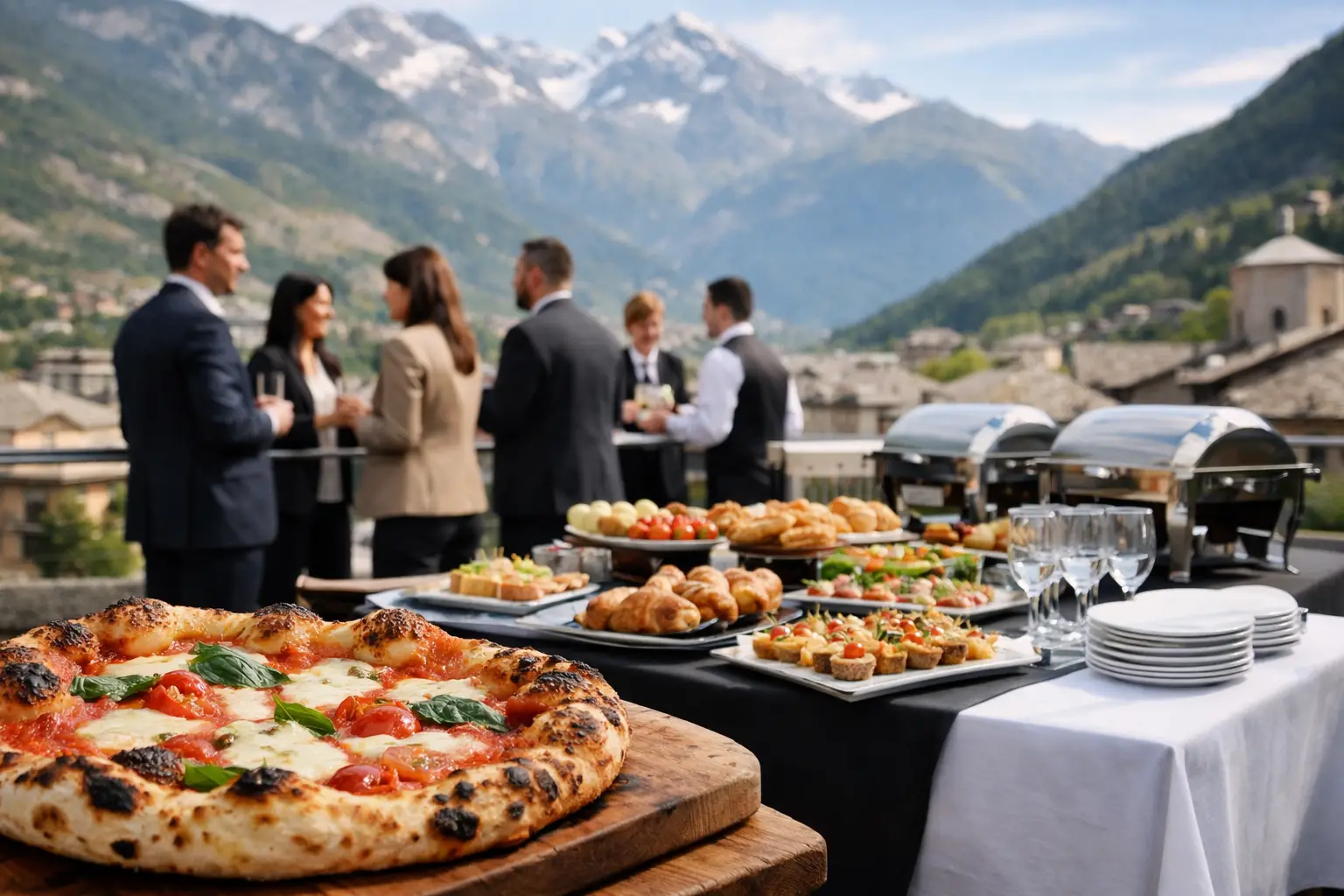 Esempio catering evento aziendale ad Aosta
