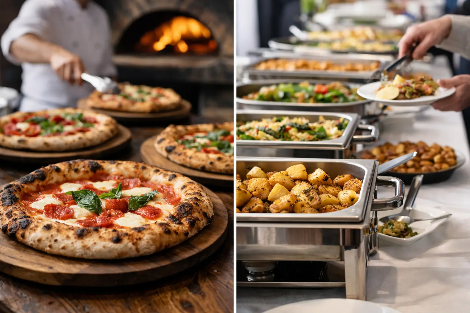 Catering pizza vs buffet: quale scegliere?